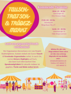 Read more about the article Tausch-,Tratsch- & Trödelmarkt-Tour startet
