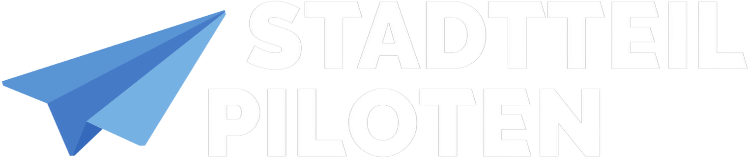 Stadtteilpiloten | Logo (White)